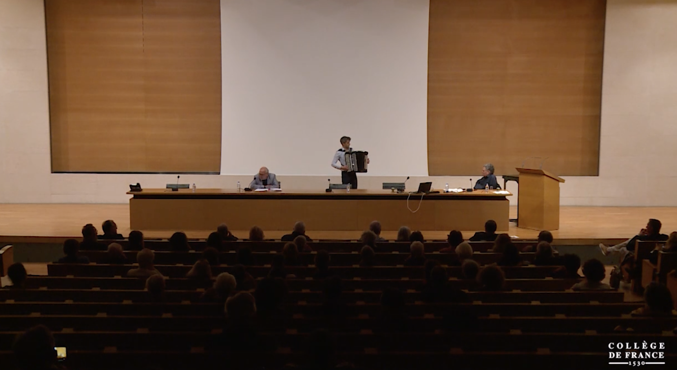 Avec Amos Gitaï au collège de France