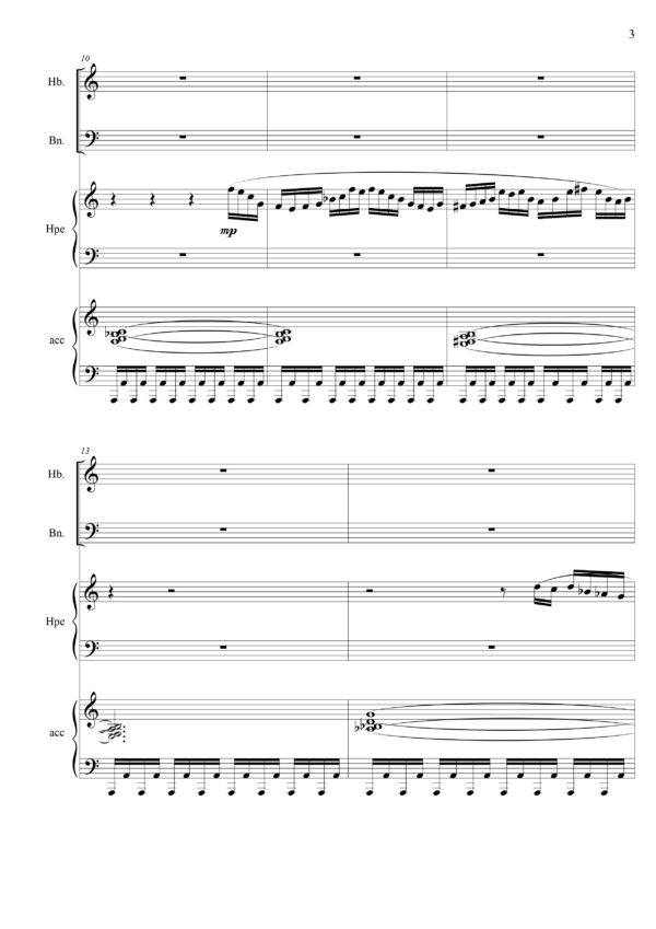 Explorations, suite pour accordéon, hautbois, basson et harpe – Image 3
